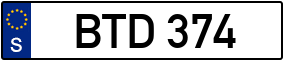 Trailer License Plate